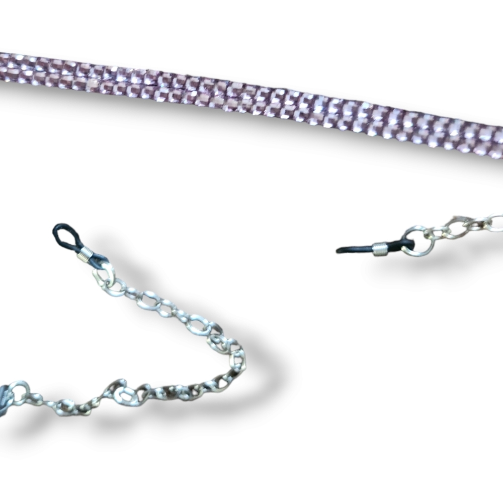 Glasses Chain with Faux Crystals